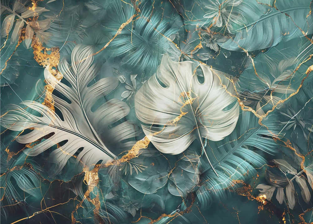 Wall art Jungle Leaves Art Illustration Wallart 22